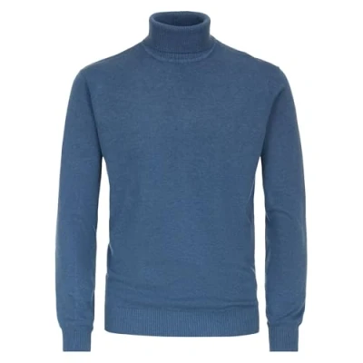 Afbeelding van Redmond Rollkragen Trui blau, Heren, Maat: Large, Blau