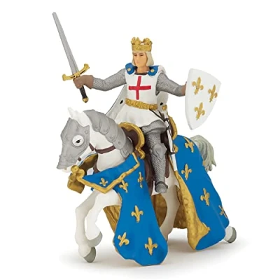 Afbeelding van Papo 39841 Figuur Saint Luis en zijn paard Veelkleurig