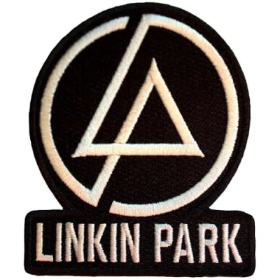Afbeelding van Linkin Park Concentric Text Logo Zwart Patch