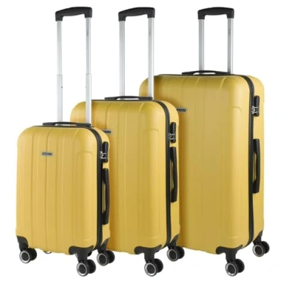 Afbeelding van ITACA set van 3 trolley koffers, 50, 60 en 70 cm, ABS, uitbreidbaar, hard, stevig licht, telescopisch handvat 4 wielen, geïntegreerd slot, voordelig