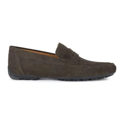 Afbeelding van Geox Mocassins, Heren, Maat: 46, Braun Leer