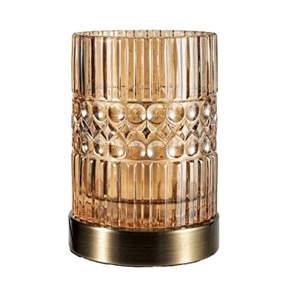 Afbeelding van Pauleen 48126 Crystal Elegance Lamp Max 25W E27 Glas/Amber/Messing Opzetlamp 230V