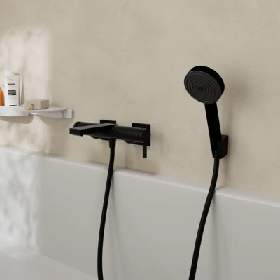 Afbeelding van hansgrohe Tecturis E ééngreeps badmengkraan opbouw Brushed Bronze