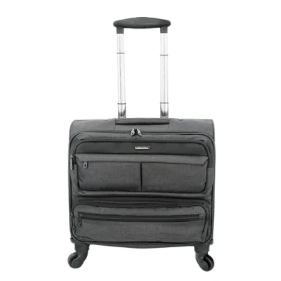 Afbeelding van Juscha JU 46144 Bussines Trolley Lightpak Ronney 600D Nylon Met Verschillende Compartimenten,