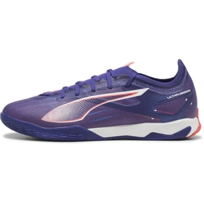 Afbeelding van Puma Ultra 5 Match IT Zaalvoetbalschoenen, Heren, Maat: 43, Lapis lazuli/white/sunset glow Textiel/ synthetisch