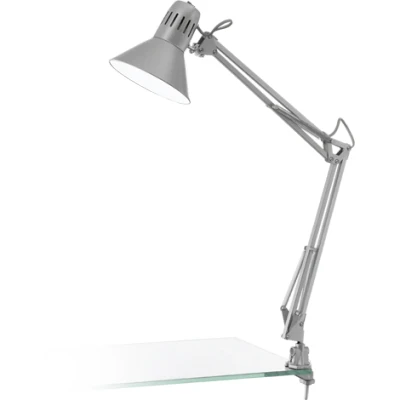 Afbeelding van EGLO Firmo Tafellamp Klemlamp E27 73 cm Zilver