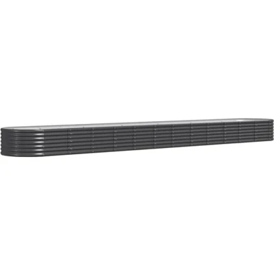 Afbeelding van Plantenbak 512x80x36 cm gepoedercoat staal antracietkleurig