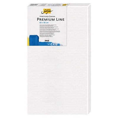 Afbeelding van Kreul 506090 Solo Goya Premium Line stretch canvas, frame 60 x 90 cm, 4 laags katoenen gegrond voor olieverf, acryl en gouache