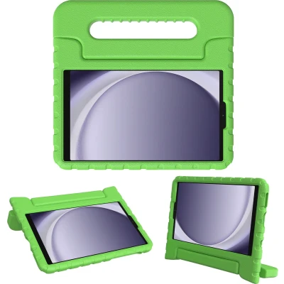 Afbeelding van iMoshion Tablet Hoes Kinderen Geschikt voor Samsung Galaxy Tab A9 8.7 inch Kidsproof Backcover met handvat Groen