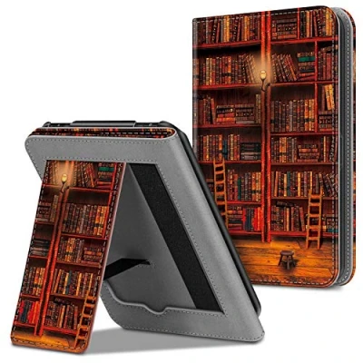 Afbeelding van FINTIE Beschermhoes compatibel met Tolino Vision 4 HD/Vision 3 2 / 1 Shine HD reader polsbandkaartsleuf, (Z bibliotheek)