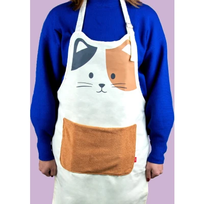 Afbeelding van Kat Keukenschort Calico (gekleurd)
