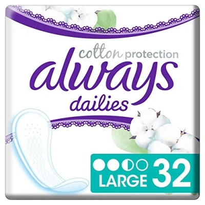 Afbeelding van Always Dailies Cotton Protection Large Inlegkruisjes 10 x 32 stuks