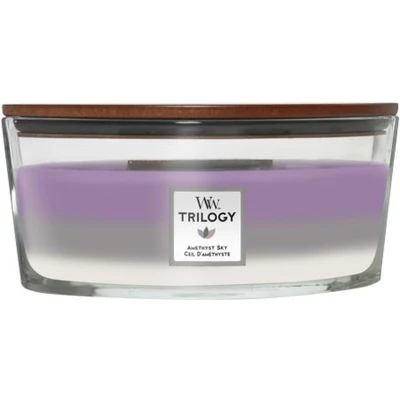 Afbeelding van WoodWick Geurkaars Ellipse Trilogy Amethyst Sky 9 cm / 19