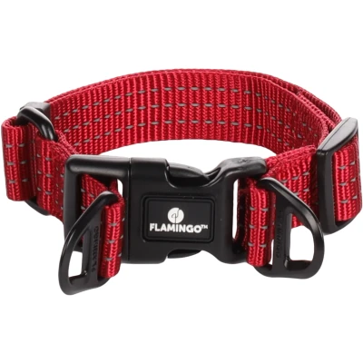 Afbeelding van Flamingo Zorba Halsband Honden Rood S 30 45cm 25mm 1st 133980