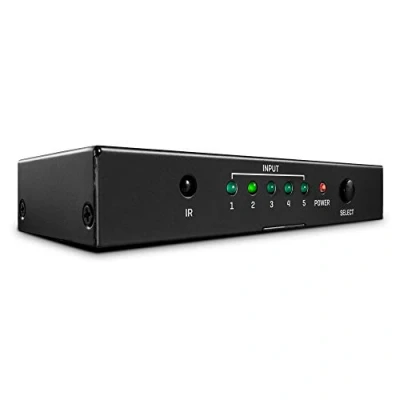 Image de Lindy 5 Port HDMI 2.0 18G Switch Commutateur vidéo/audio x de bureau