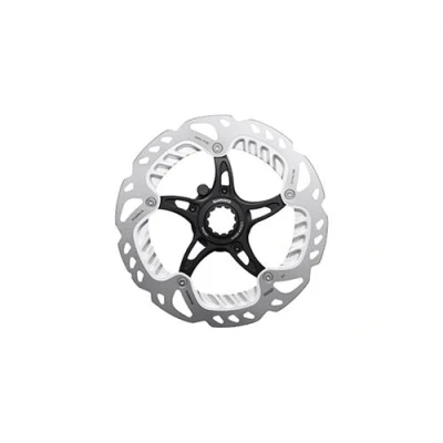 Image de Shimano disque de frein en acier inoxydable RT Em910180 mm à blocage central noir/argent