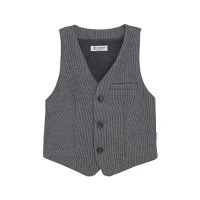 Afbeelding van Noppies Jongens Gilet Rumson Grey Melange 134 72% Recycled Polyester / 24% Viscose 4% Elastaan