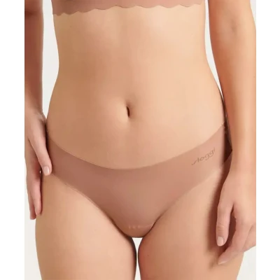 Afbeelding van Sloggi Women ZERO Microfibre 2.0 Hipstring (1 pack) dames string bruin Maat: S