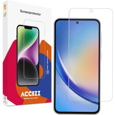 Afbeelding van Accezz Screenprotector Geschikt voor Samsung Galaxy A55 / A35 Gehard Glas