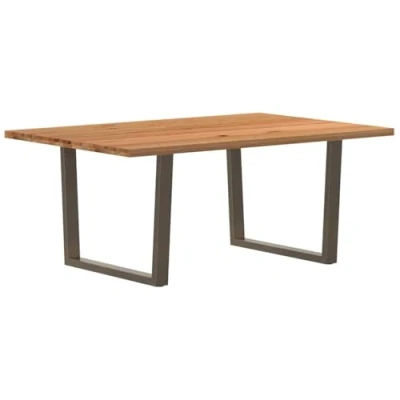Afbeelding van vidaXL Eettafel Rechthoekig 180x120x74 cm Massief Eikenhout