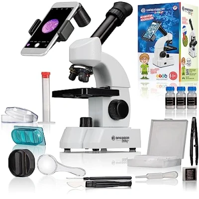 Afbeelding van Bresser Optik Set 40 640x Doorlichtmicroscoop Monoculair 640 x Doorvallend licht