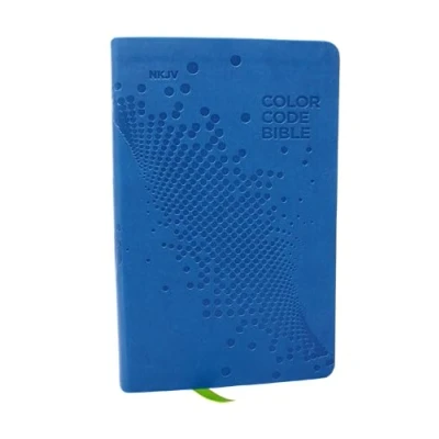 Afbeelding van NKJV, Color Code Bible for Kids, Blue Leathersoft, Comfort Print