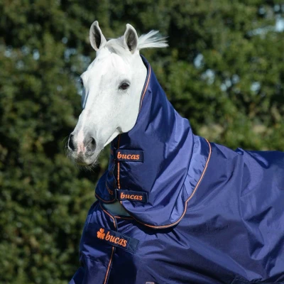 Image de Bucas Therapy Turnout Neck Navy/Orange XS