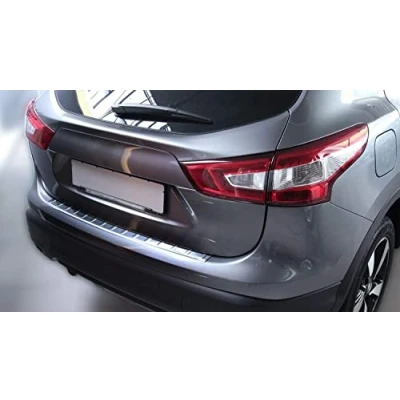 Afbeelding van Recambo CT LKS 1660a Roestvrij stalen laaddrempelbescherming voor Nissan Qashqai J11 2013 2016 met rand maat L