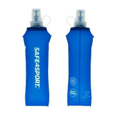 Afbeelding van SAFE4SPORT Soft Flask 500 ml blauw opvouwbare drinkfles zachte TPU sportfles