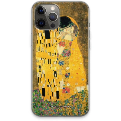 Afbeelding van Case Company® hoesje geschikt voor iPhone 13 Pro Max Der Kuss Soft Cover Telefoonhoesje Bescherming aan alle Kanten en Schermrand