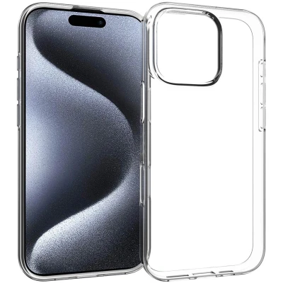 Afbeelding van Accezz Hoesje Geschikt voor iPhone 16 Pro Siliconen Clear Backcover Transparant