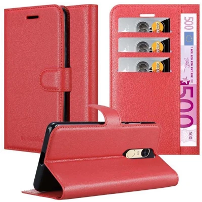 Afbeelding van Cadorabo Hoesje geschikt voor Xiaomi RedMi PRO in KARMIJN ROOD Beschermhoes met magnetische sluiting, standfunctie en kaartvakje Book Case Cover Etui