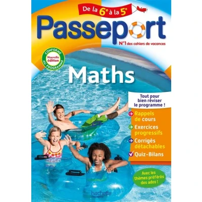 Image de Passeport Maths de la 6e à 5e Cahier vacances 2025