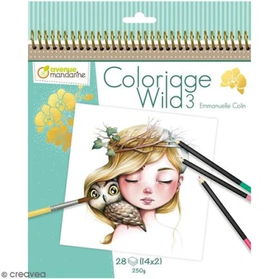 Image de AVENMARD CARNET DE COLORIAGE WILD 3