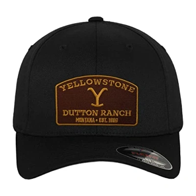 Afbeelding van Yellowstone Flexfit Cap, officieel gelicentieerd, zwart.