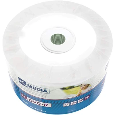 Afbeelding van 1x50 MyMedia DVD R 4,7GB 16x Speed Printable Wrap 4.7 GB