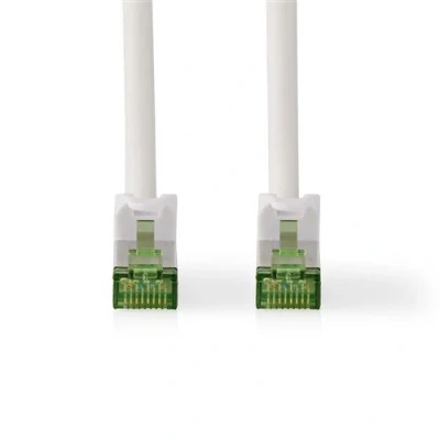 Image de Nedis Cordon de raccordement RJ 45 (M) pour 100 m 5.8 mm pairs in metal foil (PiMF) CAT 7 moulé, rond blanc
