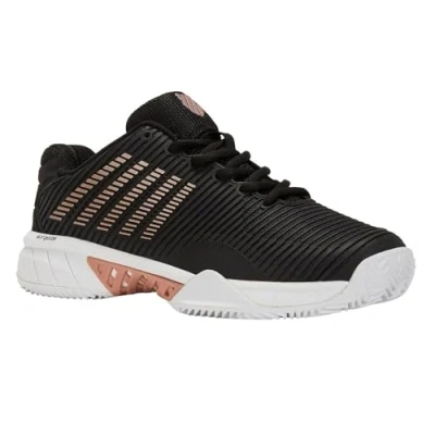 Afbeelding van K swiss Dames Hypercourt Express 2 Clay Std Black white rose gold