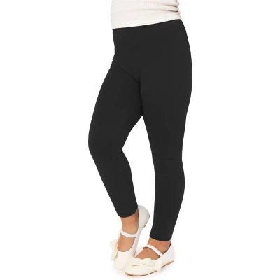 Afbeelding van Merry Style MS MS10 130 LE Meisjes Lang Leggings Sport Vrijetijdsbroek Viscose Sporbroek Yogabroek Zwart 152