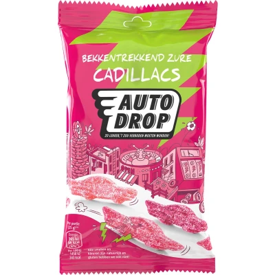 Afbeelding van Autodrop Bekkentrekkend Zure Cadillacs Snackpack (85 gram)