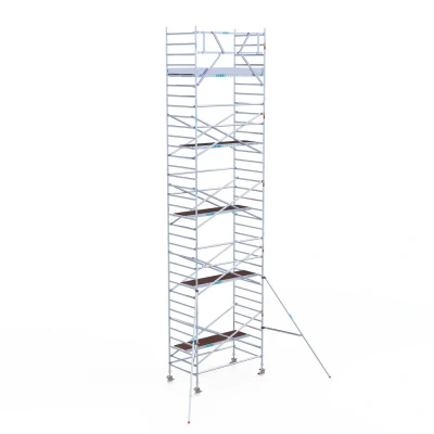 Afbeelding van Euroscaffold professionele rolsteiger 135x250x11.20m werkhoogte carbondeck lichtgewicht