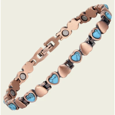 Afbeelding van Luxe gezondheidsarmband magnetisch koper 0,6 cm