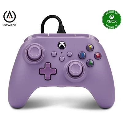 Image de Manette filaire améliorée pour Xbox Series X/S PowerA Camouflage rouge