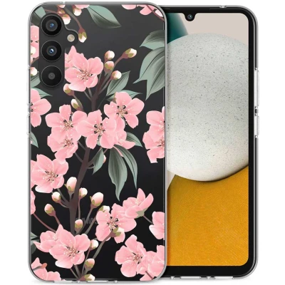 Afbeelding van iMoshion hoesje Siliconen Geschikt voor Samsung Galaxy A34 (5G) Design Roze / Blossom Watercolor