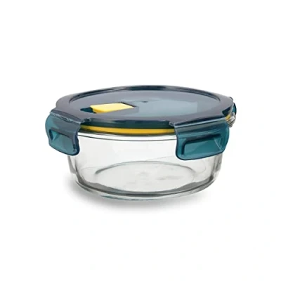 Afbeelding van Hermetische Lunchtrommel Quid Astral 620 ml 16 x 7 cm Blauw Glas
