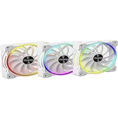Afbeelding van Alpenföhn Wing Boost 3 ARGB High Speed PWM PC ventilator Wit (b x h d) 120 25 mm Incl. LED verlichting