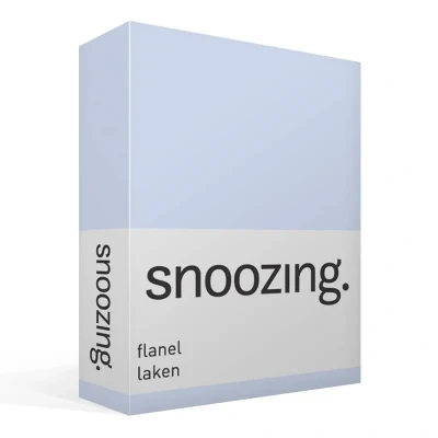 Afbeelding van Snoozing Flanel Laken Tweepersoons 200x260 cm Hemel