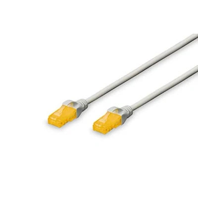 Afbeelding van Digitus DK 1613 A 005 RJ45 Netwerkkabel, patchkabel CAT 6A U/UTP 0.50 m Grijs Halogeenvrij, Verdraaide paren 1 stuk(s)