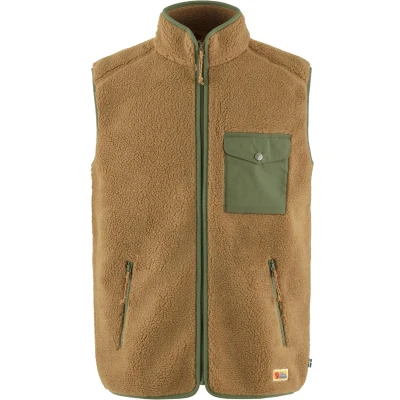 Afbeelding van Vardag Pile Bodywarmer Heren Buckwheat Brown Laurel Green800 M Bruin Outdoor Jack