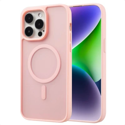 Afbeelding van imoshion Hoesje Geschikt voor iPhone 14 Pro Max Color Guard Backcover MagSafe Lichtroze